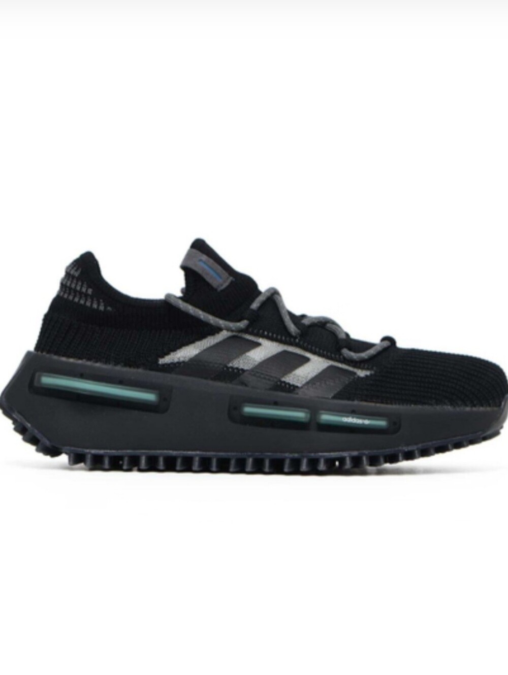 ADIDAS Originals NMD S1 BOOST 'CORE BLACK' ELECTRIC BLUE | Sz 12 | NEW WITH BOX